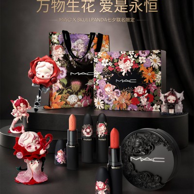 万物生花，爱是永恒  M·A·C x泡泡玛特x SKULLPANDA七夕联名限定浪漫上线